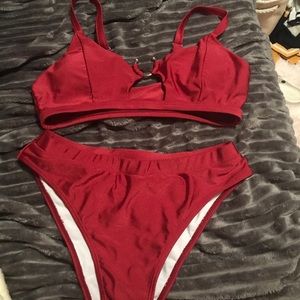 Maroon bikini